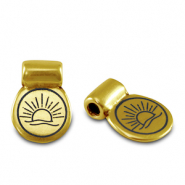 Passanti di metallo DQ sole oro (privo di nichel)
