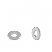 Perline di metallo DQ anello separatore 9mm argento antico (privo di nichel)