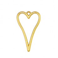 Ciondoli di metallo DQ cuore oro