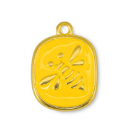 Ciondoli di metallo DQ ape giallo-oro (privo di nichel)