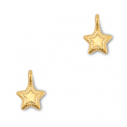 Ciondoli di metallo DQ stella oro (privo di nichel)