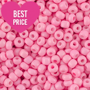 Perline di vetro rocailles 8/0 (3mm) rosa