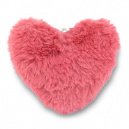 Ciondoli accattivanti Pompon cuore rosa scuro