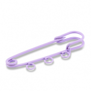 Componenti colorati spilla decorativa con 3 anellini viola