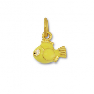 Ciondoli di metallo pesce giallo-oro