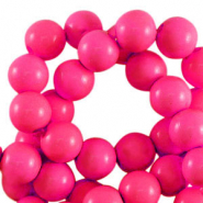 Perline in acrilico 8 mm lucido fucsia rosa