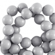Perline in acrilico 6 mm lucido grigio