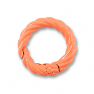 Componenti colorati anello bris&eacute; portachiavi arancione