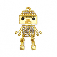 Ciondoli accattivanti robot oro