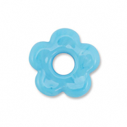 Perline di vetro fiore blu