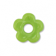 Perline di vetro fiore verde