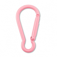 Componenti colorati anello bris&eacute; portachiavi rosa