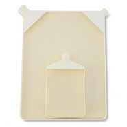 Beadsmith vassoio a imbuto con tappetino, set da 2 giallo vaniglia