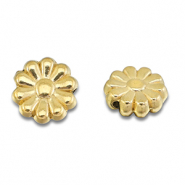 Perline in acciaio inossidabile fiore oro