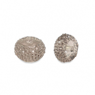 Perline in resina rondella 12mm grigio