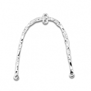 Ciondoli / distanziatore in acciaio inossidabile arco argento
