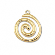 Ciondoli in acciaio inossidabile spirale oro