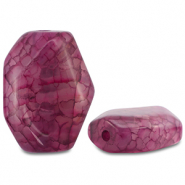 Perline in pietra naturale Agata irregolare viola magenta
