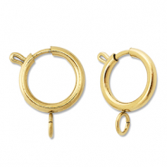 Componenti in acciaio inossidabile chiusura anello a molla 16mm oro
