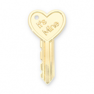 Ciondoli accattivanti chiave cuore "It's mine" oro
