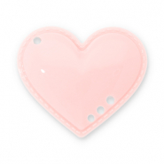 Ciondoli accattivanti cuore rosa albicocca chiaro