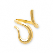 Anelli in acciaio inossidabile serpente oro