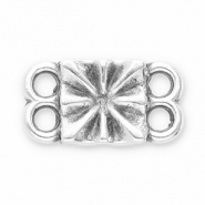 Ciondoli di metallo DQ distanziatore argento antico (privo di nichel)