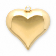 Ciondoli in acciaio inossidabile cuore oro