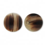 Perline in resina 14mm beige sabbia-marrone