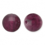 Perline in acrilico 12mm tonda melanzana 