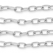 Componenti in alluminio catena a rol&ograve; anchor argento