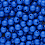 Perline in acrilico 6 mm lucido blu