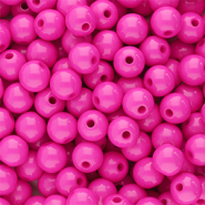 Perline in acrilico 6 mm lucido rosa magenta