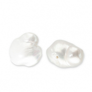 Perle di acqua dolce tonda bianco naturale