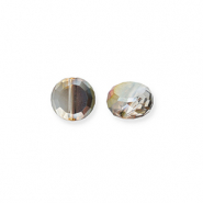 Perline sfaccettate argento-rivestimento AB