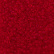Rocailles Miyuki 11/0 Transparent matte ruby red 11-141F