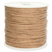 Cordoncino cerato 1mm beige sabbia