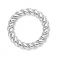 Componenti in acciaio inossidabile anellino chiuso 8mm argento
