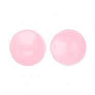 Perline in acrilico 12 mm tonda rosa-marmo