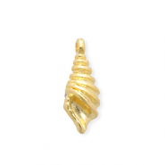 Ciondoli di metallo DQ&reg; conchiglia oro (privo di nichel)