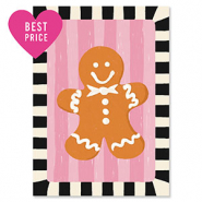 BY31&reg; Espositori bigiotteria in cartoncino omino di pan di zenzero nero-biancastro-rosa-marrone
