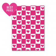 BY31&reg; Espositori bigiotteria in cartoncino cuore bianco-fucsia