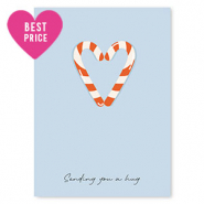 Espositori bigiotteria in cartoncino "Sending you a hug" blu chiaro