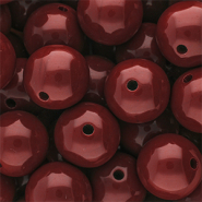 DQ Perline in acrilico 20 mm lucido Salsa red 18-1657 TCX