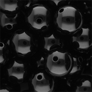 DQ Perline in acrilico 18 mm lucido Black