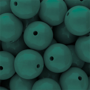DQ Perline in acrilico 16 mm lucido Mediterranea green 19-4517 TCX