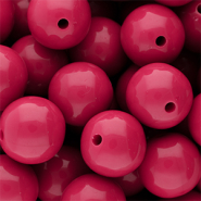 DQ Perline in acrilico 16 mm lucido Fuchsia 17-2031 TCX