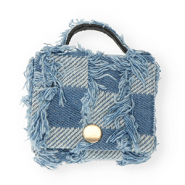 Colgantes llamativos borsetta denim-look blu denim