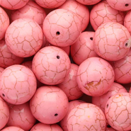 Perline di ceramica 20mm rosa
