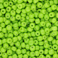 Perline di vetro rocailles 6/0 (4mm) verde lime